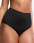 New Look high waisted bikini bottoms in black