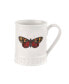 Botanic Garden Harmony Embossed 16 Oz Tankard Butterfly, Set of 4