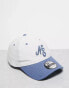 New Era 9twenty script logo linen cap in blue