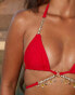 Moda Minx X Sophie Piper Seychelles triangle bikini top in red