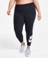 Plus Size Sportswear Classics High-Waisted Graphic Leggings