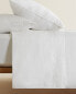 (160 gxm²) washed linen flat sheet