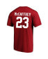 Men's Christian McCaffrey Scarlet San Francisco 49ers Super Bowl LVIII Big and Tall Player Name and Number T-shirt