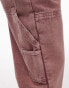 Topman loose carpenter trousers in pink