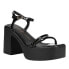 Chinese Laundry Avianna Block Heels Platform Dress Womens Black Dress Sandals B