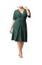 Plus Size Gia A-Line Midi Dress with Pockets