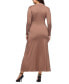 Women's Comfortable Collared Wrap Maxi Dress