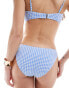 & Other Stories gingham bikini bottom in blue