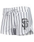 Женская пижама Concepts Sport womens White San Francisco Giants Reel Pinstripe Tank Top and Shorts Sleep Set