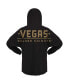 Women's Black Vegas Golden Knights Jersey Lace-Up V-Neck Long Sleeve Hoodie T-shirt