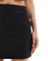 Kaiia tailored mini skirt co-ord in black