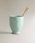 Aquamarine toothbrush holder