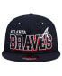 Men's Navy Atlanta Braves Game Day Bold 9FIFTY Snapback Hat