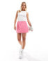 ASOS DESIGN Petite tailored high waist mini skirt in pink