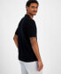 Men's Short Sleeve Button-Front Open Stitch Shirt