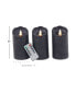 Traditional Wax Flameless Candle, Set of 3