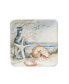 Coastal Landscape Set of 4 Canape Plates, 6"