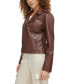 Women's Classic Faux Leather Asymmetrical Moto Jacket