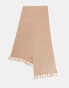 Bolongaro Trevor fringe scarf in stone