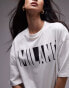 Topshop Milano graphic tee in white