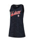 Women's by New Era Navy USWNT Athletic Cross Back Tank Top