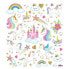 GLOBAL GIFT Classy Castillo And Unicornios Glitter Stickers