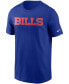 Men's Royal Buffalo Bills Team Wordmark T-shirt