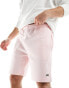 Lacoste jersey logo shorts in light pink