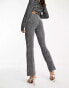 JDY trouser co-ord in black and silver glitter