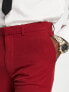 ASOS DESIGN super skinny suit trousers in burgundy