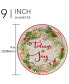 Winter Greens Dessert Plates, Set of 4