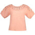 SALSA JEANS Lace-Trimmed short sleeve T-shirt