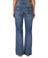 Women's Low Rise Flap-Pocket Flared Jeans