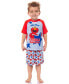 Toddler Boys Elmo All Star Cuddle Monster Sleep Pajama Set Short