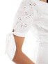 Nobody's Child Alexis broderie midi dress in white