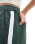 ASOS DESIGN sporty pull on trouser in green