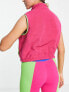 Daisy Street Active Neon gilet in pink