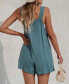 Women's Patch Pocket Pinafore Romper