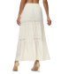 Women's Jules Cotton Lace-Trim Tiered Maxi Skirt