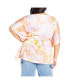 Plus Size Sunset Print Top