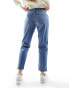 Hollister curve love high rise mom fit jean in mid blue