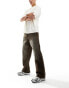 Weekday Sphere low waist loose fit jeans in brown wash