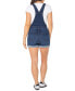 Juniors' Cuffed Shorts Denim Overalls