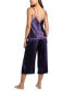 Women's Brennan 2-Pc. Cropped Satin Pajamas Set