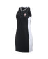 Women's Black Boston Red Sox Colorblock Quarter-Zip Sleeveless Dress