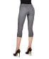 Women's Light Ponte Cotton Blend Capri Leggings