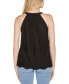 Women's Embroidered Hem Sleeveless Top