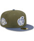 Men's Olive, Blue New York Yankees 59FIFTY Fitted Hat