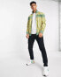 Sergio Tacchini zip through track top in yellow and green