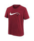 Big Boys and Girls Red Miami Heat Swoosh T-Shirt